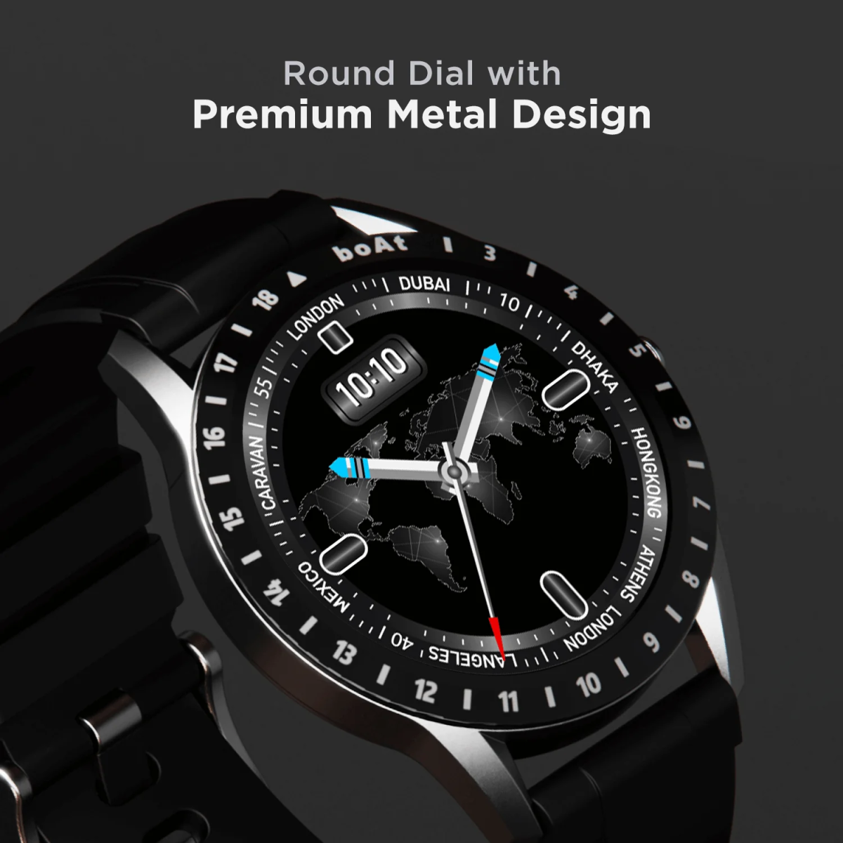 boAt Watch Iris 1.39" AMOLED Display Smartwatch Black