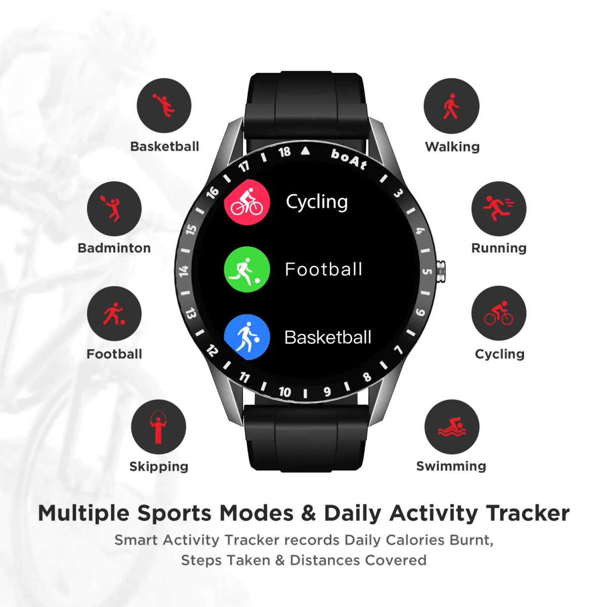 boAt Watch Iris 1.39" AMOLED Display Smartwatch Black