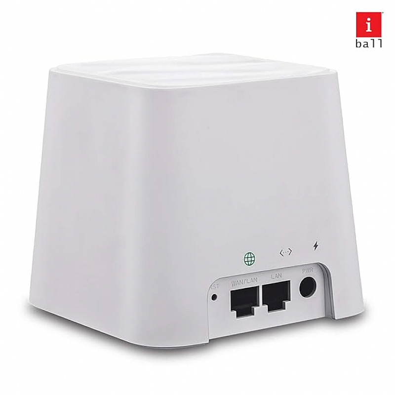 iBall WebWork 1200M Smart AC Whole Home Wi-Fi Mesh Router iB-WRD12EM (White)