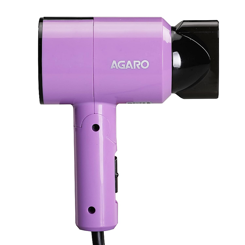 AGARO HD-1211 Hair Dryer 1100 Watts, 2 Heat Speed and Cool Mode, Foldable (Compact in Size) Purple