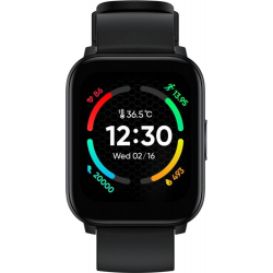 Realme TechLife Watch S100 1.69 HD Display with Temperature Sensor Smartwatch (Black)