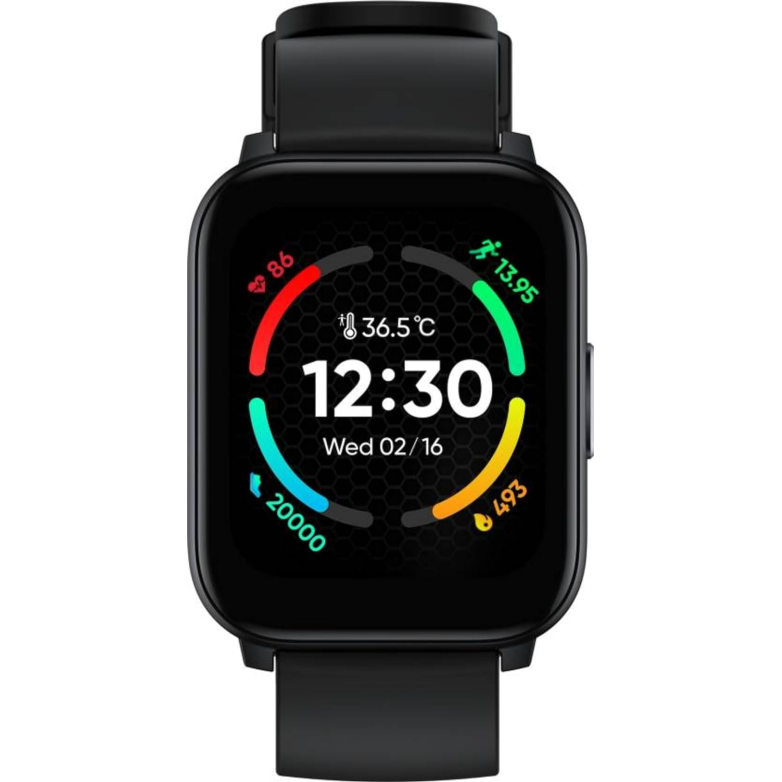 Realme TechLife Watch S100 1.69 HD Display with Temperature Sensor Smartwatch (Black) Realme TechLife Watch S100 1.69 HD Display with Temperature Sensor Smartwatch (Black)