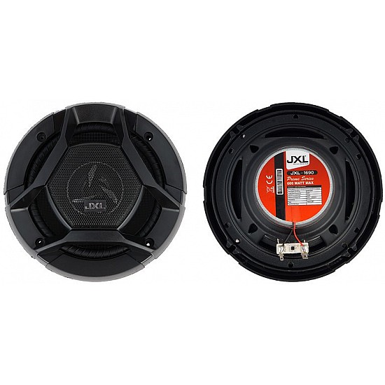 JXL 1690 High Performance 3 Way 6 Inch Coaxial Car Speaker with Inbuilt PEI Car Tweeter and HOP Woofer 600W MAX Pair