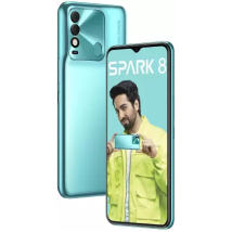 Tecno Spark 8 (Turquoise Cyan 2 GB RAM 64 GB Storage Refurbished