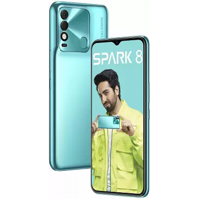 Tecno Spark 8 (Turquoise Cyan 2 GB RAM 64 GB Storage Refurbished