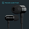 GOVO GOBASS 900 Wired in Ear Earphones with HD Mic Platinum Black