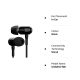 GOVO GOBASS 900 Wired in Ear Earphones with HD Mic Platinum Black