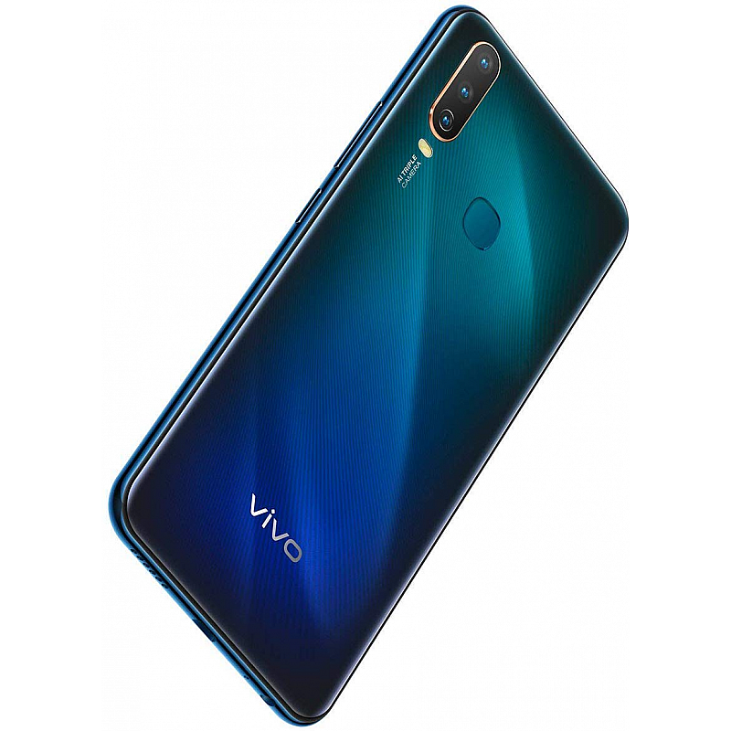 Vivo U10 (Electric Blue, 5000 mAH 18W Fast Charge, 4GB RAM, 64GB Storage) Refurbished