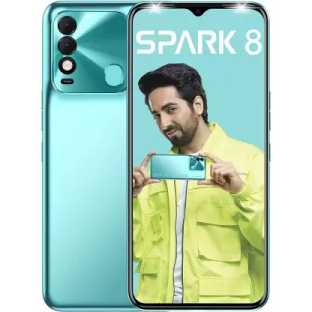 Tecno Spark 8 (Turquoise Cyan 2 GB RAM 64 GB Storage Refurbished