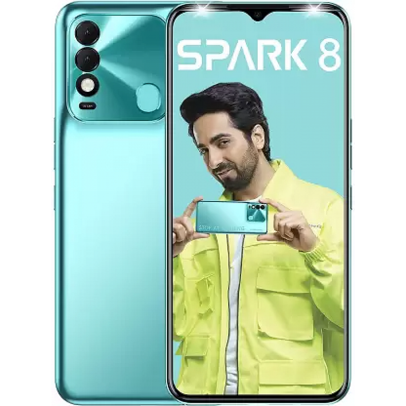 Tecno Spark 8 (Turquoise Cyan 2 GB RAM 64 GB Storage Refurbished