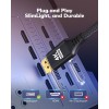KELink 4K DisplayPort to Mini HDMI Cable 3FT, DP to Mini HDMI Male Video UHD 1440P/2K@120Hz,4K@30 Nylon DP to Mini HDMI Uni-Directional