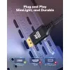 KELink 4K DisplayPort to Mini HDMI Cable 3FT, DP to Mini HDMI Male Video UHD 1440P/2K@120Hz,4K@30 Nylon DP to Mini HDMI Uni-Directional