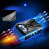 Cosmic Byte Hailstorm Laptop Vacuum Cooler with Temperature Display and Adjustable Fan Speed (Black/Blue)