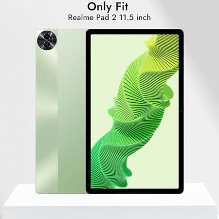 Robustrion Cover for Realme Pad 2 Cover Case 11.5 inch, Deer Pattern Flip Back Case for Realme Pad 2 Tablet Cover - Black