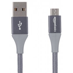 Airtree Double Braided Nylon Micro USB Charging Cable for Android Phones 3 Feet