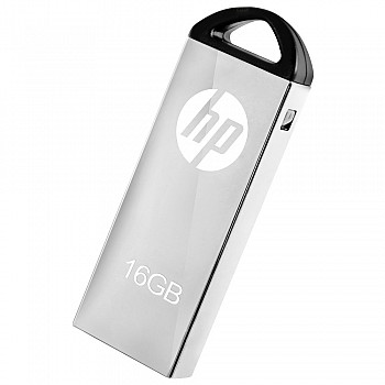 HP V220 USB Pendrive, 16GB, USB 2.0 (Silver)