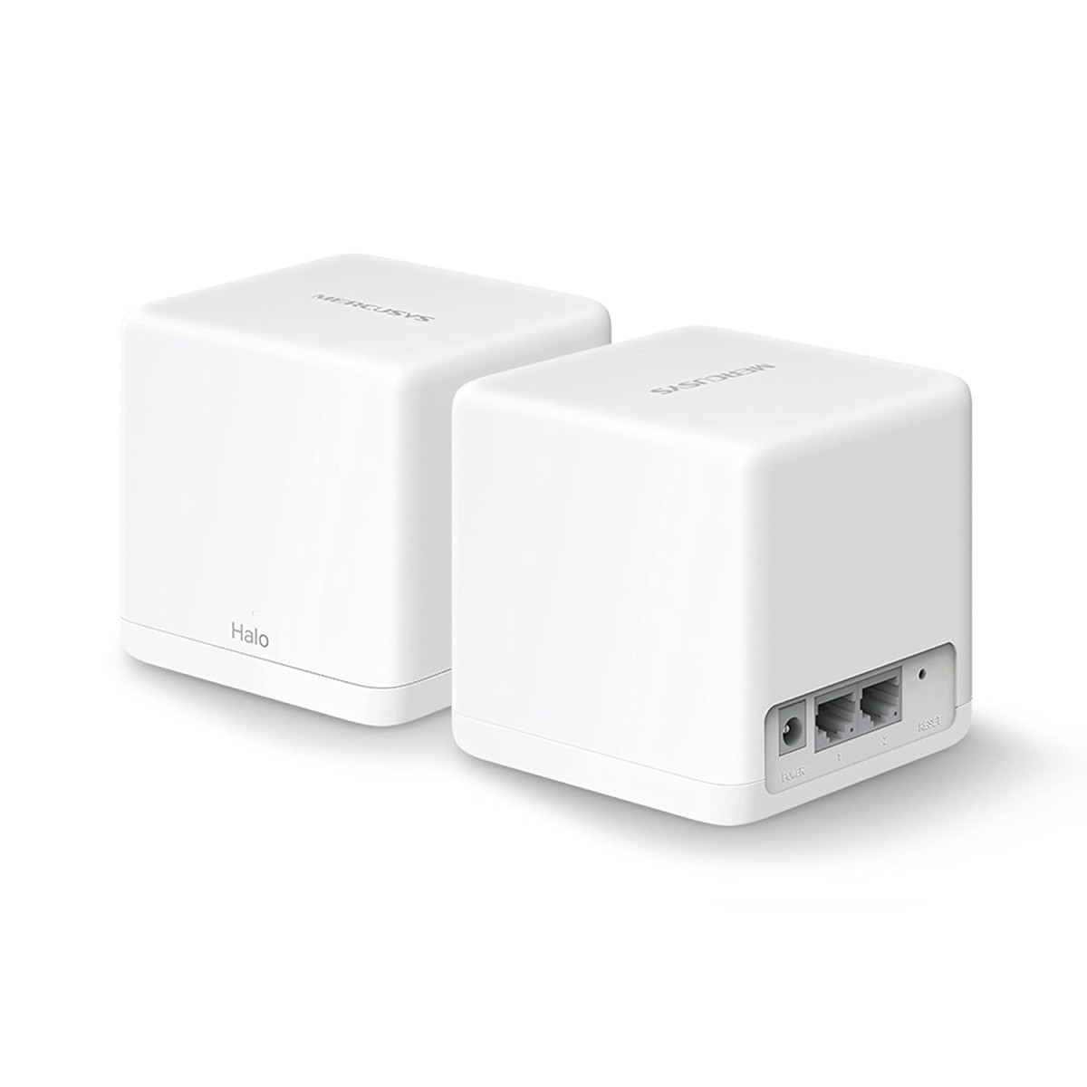 Mercusys Halo H30G(2-pack) Mesh Router 2.4 GHz, 5 GHz 1300 Mbps Wifi Speed Dual Band Internal Antenna Ethernet (Cable Broadband) (White)