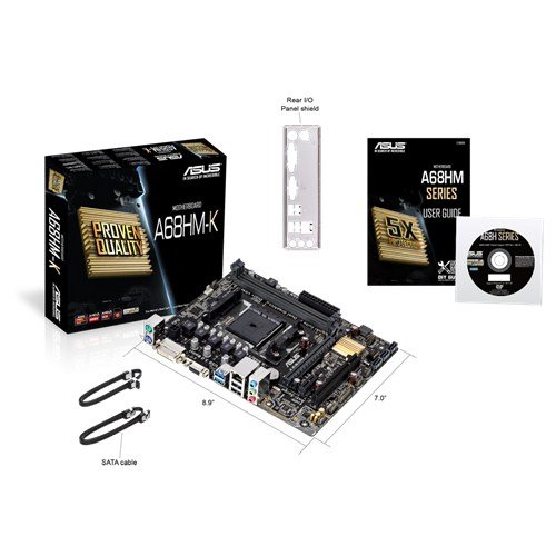 ASUS A68HM-K mATX Motherboard FM2+ Socketed ASUS A68HM-K mATX Motherboard FM2+ Socketed