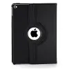 for iPad Air 2 Model. A1566, A1567 Case. MOCA 360°Degree Rotating PU Leather Smart Magnetic Stand Flip Case Cover for Apple iPad Air 2 / iPad 6 Flip Cover case (Black)
