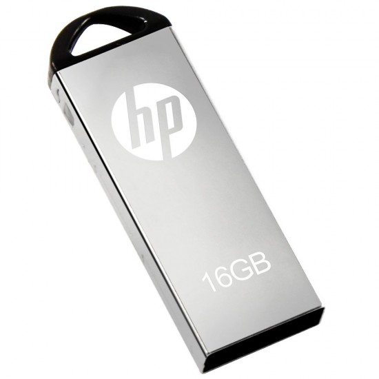 HP V220 USB Pendrive, 16GB, USB 2.0 (Silver)