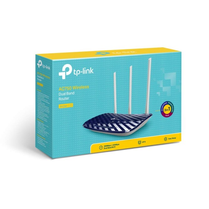 TP-Link Archer C20 AC Wi-Fi AC750 MBPS Wireless Router TP-Link Archer C20 AC Wi-Fi AC750 MBPS Wireless Router