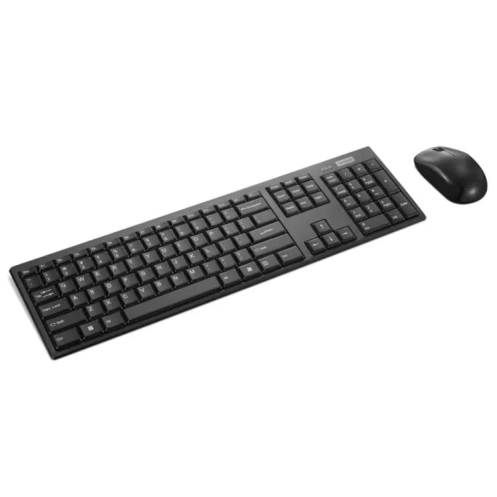 Lenovo 100 Wireless Keyboard and Mouse Set, Ambidextrous 1000 DPI Mouse Optical Sensor, upto 3M clicks, Ultra slim water GX30L66303