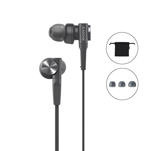 Sony MDR-XB55 Extra-Bass in-Ear Headphones Without Mic(Black) Sony MDR-XB55 Extra-Bass in-Ear Headphones Without Mic(Black)