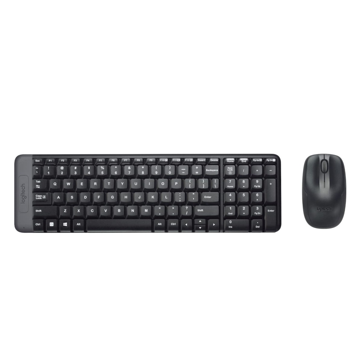 Logitech MK220 Wireless Keyboard and Mouse Combo (Black)