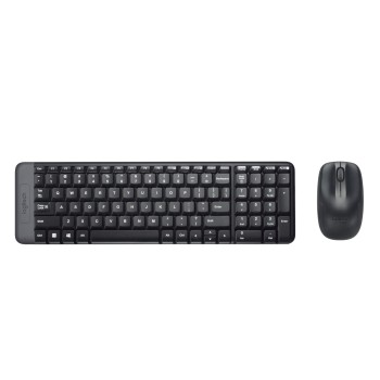 Logitech MK220 Wireless Keyboard and Mouse Combo (Black)