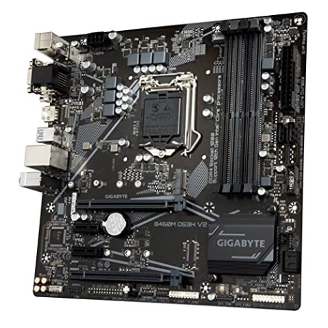 GIGABYTE B460M DS3H V2 Ultra Durable Motherboard with GIGABYTE 8118 Gaming LAN PCIe Gen3 x4 M.2 7 Colors RGB LED Strips Support GIGABYTE B460M DS3H V2 Ultra Durable Motherboard with GIGABYTE 8118 Gaming LAN PCIe Gen3 x4 M.2 7 Colors RGB LED Strips Support