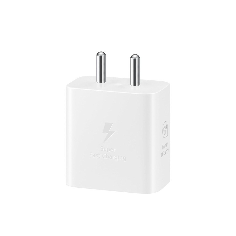 SAMSUNG Original 25W, Type C Power Adaptor compatible for all Samsung Devices (Super Fast Charge 3.0) (White) EP-TA800NWEGIN