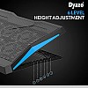 Dyazo Laptop Riser Stand & Superfast Cooling Pad with Adjustable Height & 6 Mute Fans for Silent Cooling 