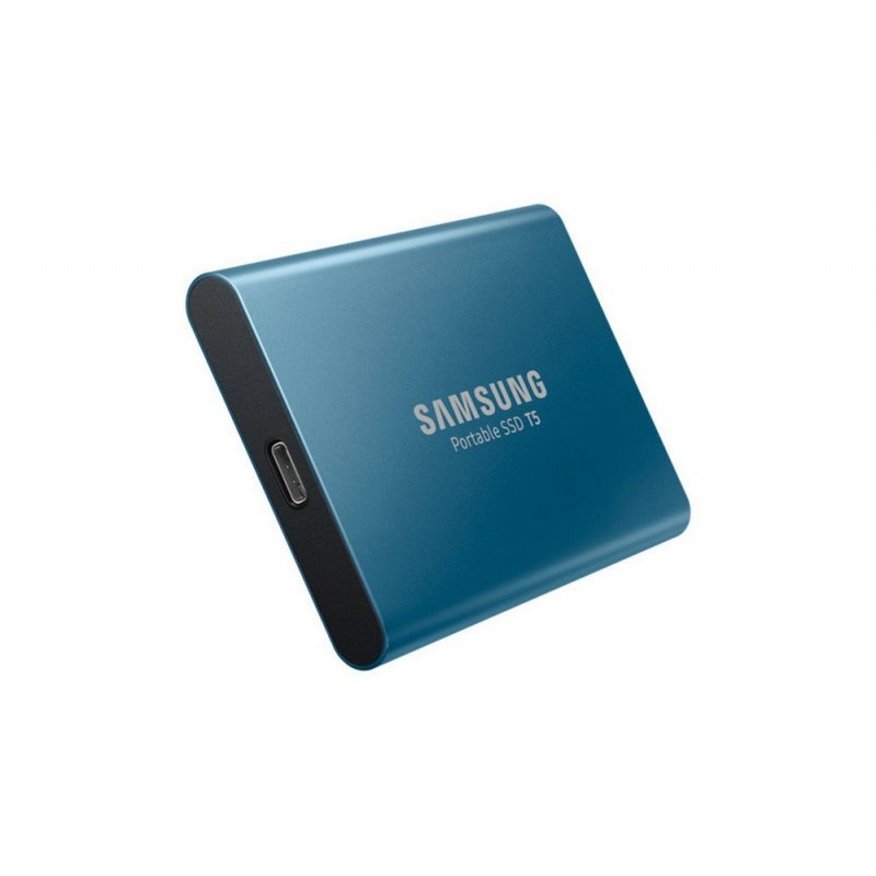 Samsung T5 500GB Up to 540MB/s USB 3.1 Gen 2 10Gbps Type-C External Solid State Drive Portable SSD Alluring Blue MU-PA500B