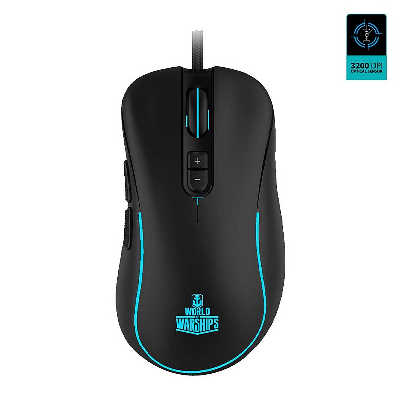 Ant Esports GM270W Optical Wired Gaming Mouse with 7 Programmable Buttons and 3200 Adjustable DPI-Black