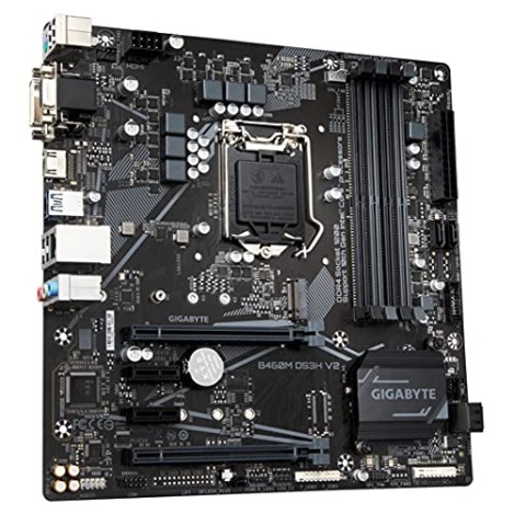 GIGABYTE B460M DS3H V2 Ultra Durable Motherboard with GIGABYTE 8118 Gaming LAN PCIe Gen3 x4 M.2 7 Colors RGB LED Strips Support GIGABYTE B460M DS3H V2 Ultra Durable Motherboard with GIGABYTE 8118 Gaming LAN PCIe Gen3 x4 M.2 7 Colors RGB LED Strips Support