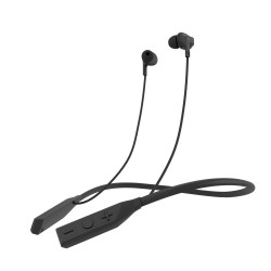 Wings Glide Neckband Latest Bluetooth 5.0 Wireless 10 Hours Playtime Built-in Woofers for Extra Bass and Siri Google Assistant Control (Black)