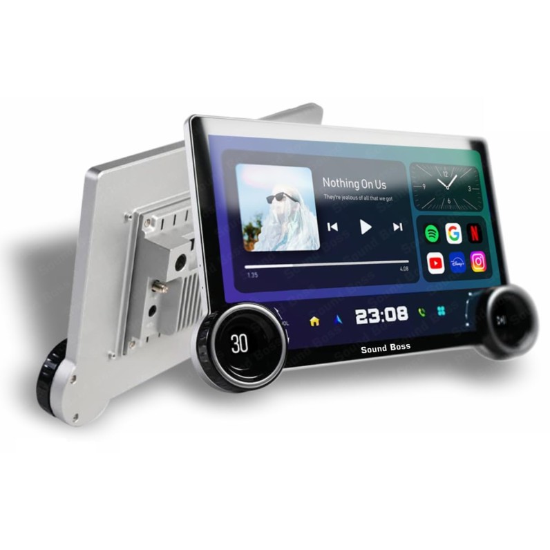 Sound Boss QLED 2K Diamond Series Androidify 4th Generation 10.1 Inch (2GB/32GB) Android Car Stereo (Double Din)