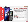 Micromax X380 2400 mAh, BT Calling, Screen Capture Black and Red