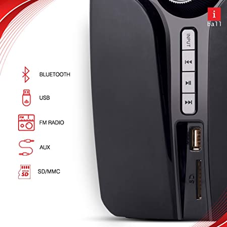 iBall Thunder 60 Watt 4.1 Channel Wireless Bluetooth Multimedia Speaker (Black) iBall Thunder 60 Watt 4.1 Channel Wireless Bluetooth Multimedia Speaker (Black)