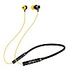 PTron Tangent Beats neckband Bluetooth Headset (Yellow, Black, In the Ear)