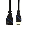 C&E Latest Technology 4K HD HDMI Cable Male to Female 30 AWG 10ft High Speed 3D Full HD 1080p Support 3 Meters Black