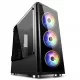 Ant Esports ICE-400TG Mid Tower Gaming Cabinet Computer case Supports ATX, Micro-ATX, Mini-ITX MB with Tempered Glass 3 RGB Ring Fan
