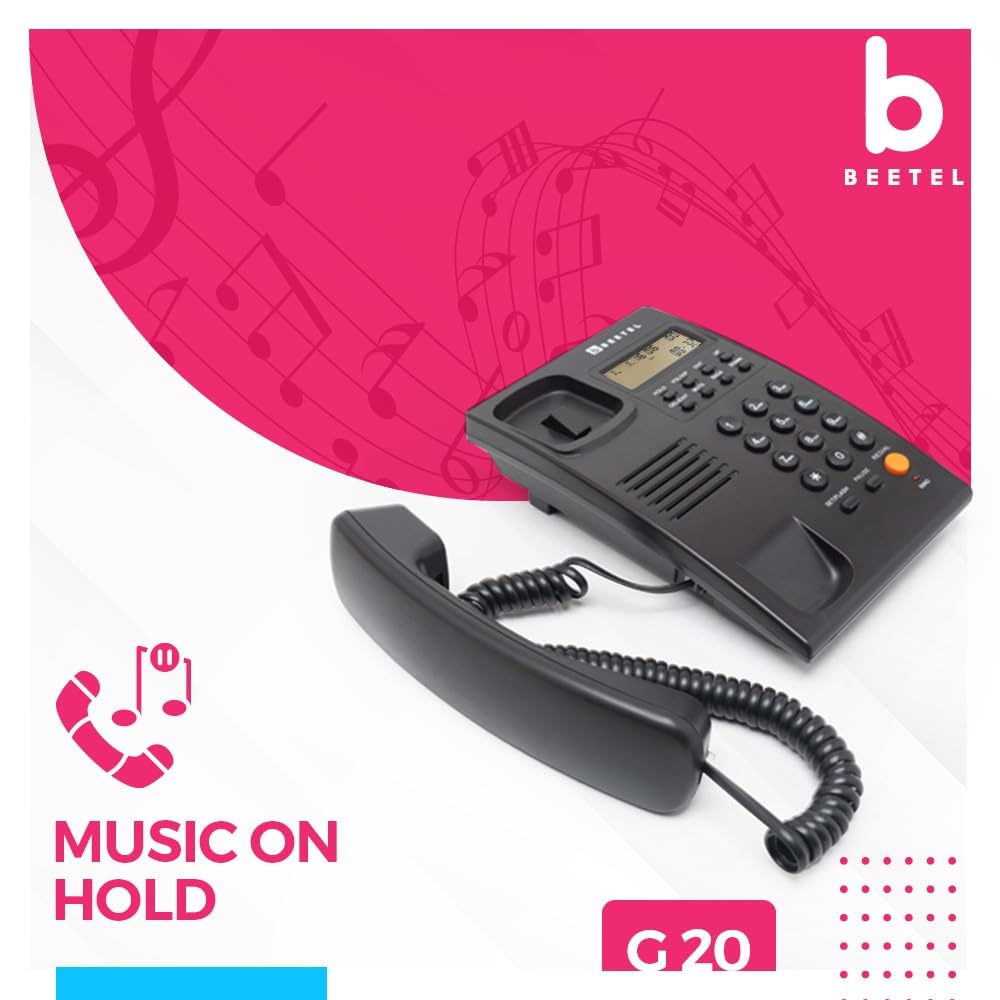Beetel G20 Ringer LED Landline phone Black