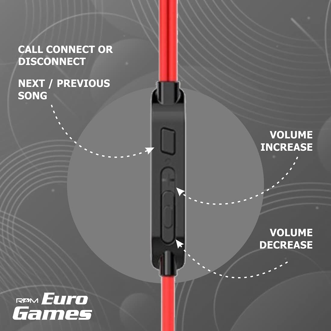 RPM Euro Games Gaming Headphones Earphones