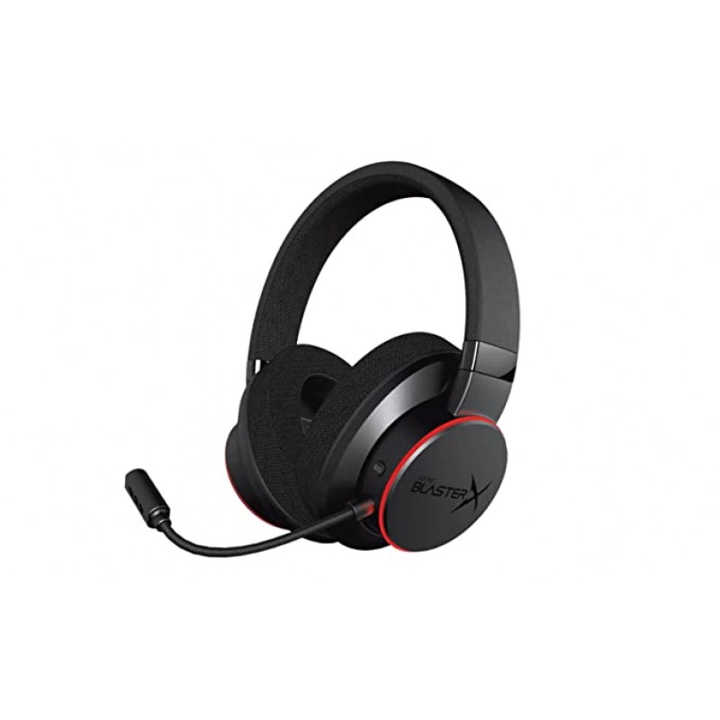 Creative Sound BlasterX H6 USB Gaming Headset with 7.1 Virtual Surround Sound, Memory Foam Fabric Earpads 