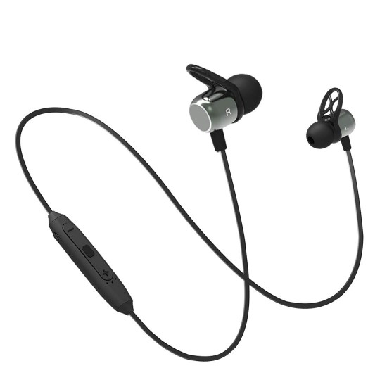 pTron BassFest Evo InTunes, Magnetic in Ear Bluetooth 5.0 (Grey & Black)