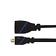 C&E Latest Technology 4K HD HDMI Cable Male to Female 30 AWG 10ft High Speed 3D Full HD 1080p Support 3 Meters Black