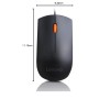 Lenovo 300 Wired Plug & Play USB Mouse, High Resolution 1600 DPI Optical Sensor, 3-Button Design with clickable Scroll Wheel, Ambidextrous, Ergonomic
