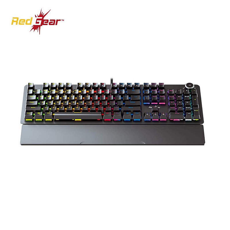 Redgear MK853 Shadow Blade Mechanical Keyboard with Drive Customization Spectrum LED Lights (Black)