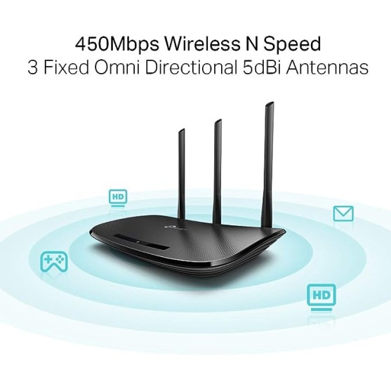 TP-Link TL-WR940N 450Mbps WiFi Wireless Router, 4 Fast LAN Ports, Easy Setup, WPS Button TP-Link TL-WR940N 450Mbps WiFi Wireless Router, 4 Fast LAN Ports, Easy Setup, WPS Button